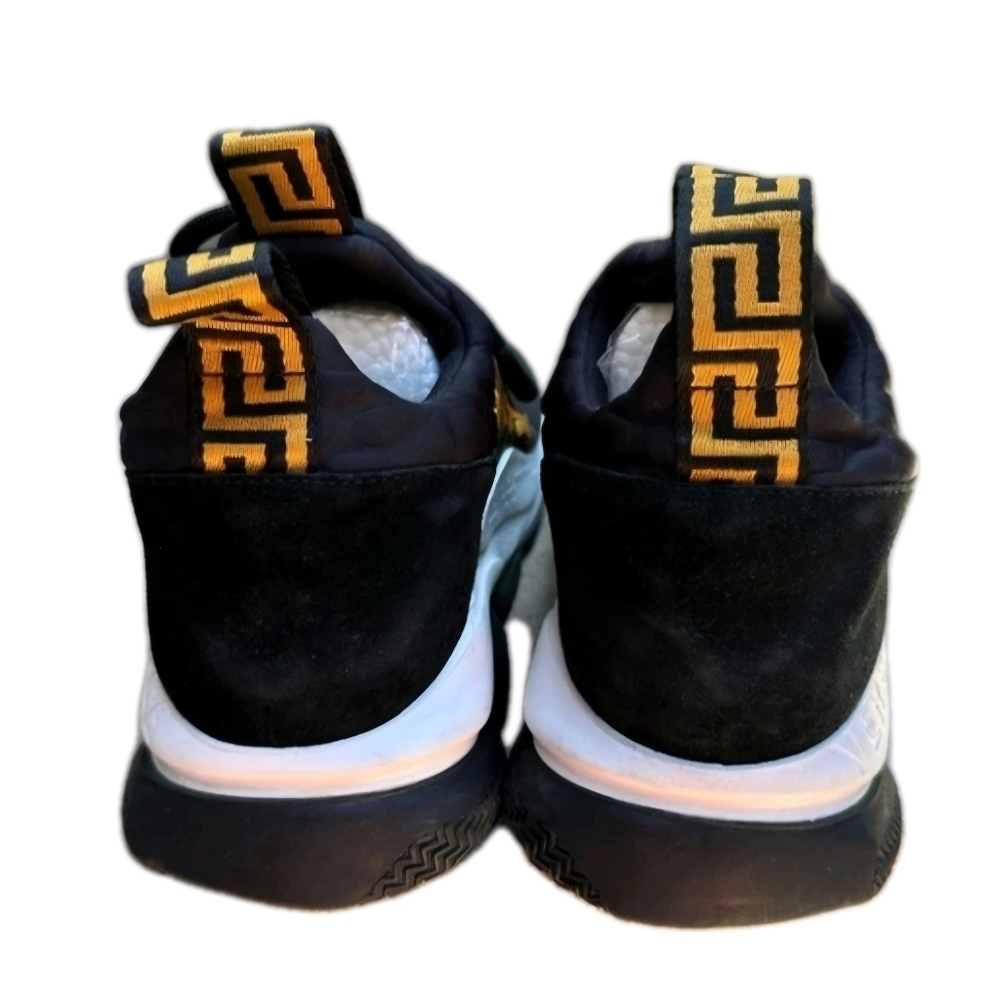 Versace Chain Reaction Baroque Black / Gold Trainers Wmns Size EU 36 US Sz 6 - Picture 14 of 16